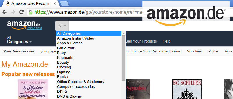 German Amazon de In English The Easy Shopping Guide